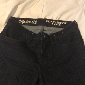 Madewell skinny jeans indigo